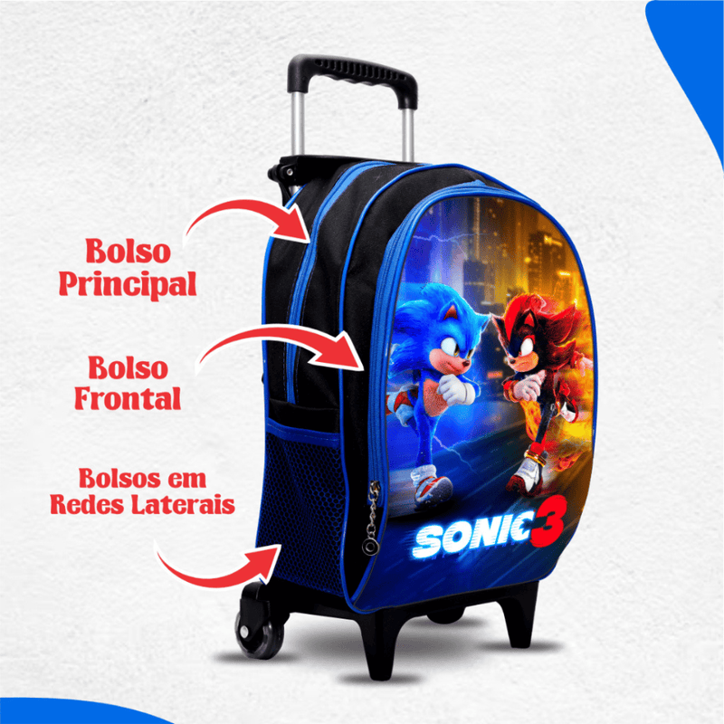 Mochila Sonic 3 e Shadow