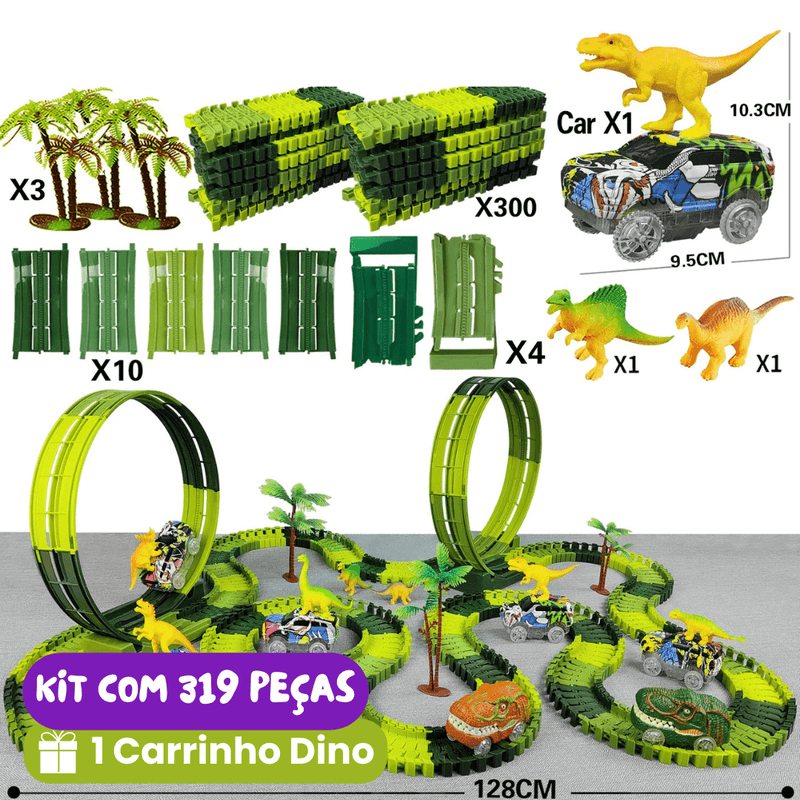 Pista de Carrinhos Dinossauros