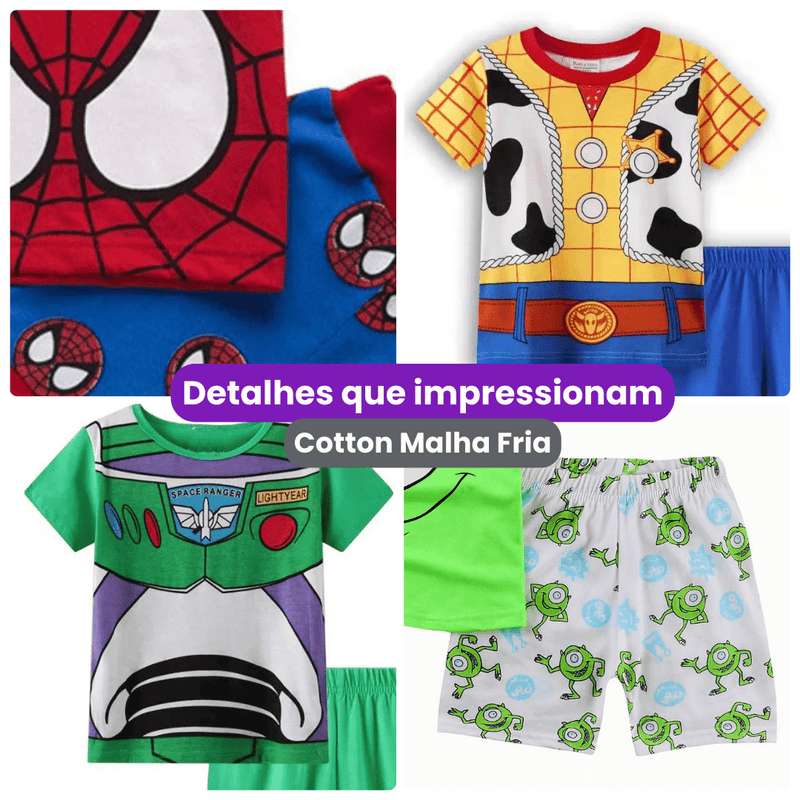 Pijama Infantil com Personagens