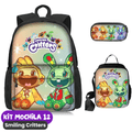 Smiling Critters Mochila [ESTOJO + BOLSA LANCHEIRA]