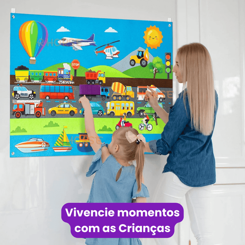 Brinquedo Montessori Painel de Montar