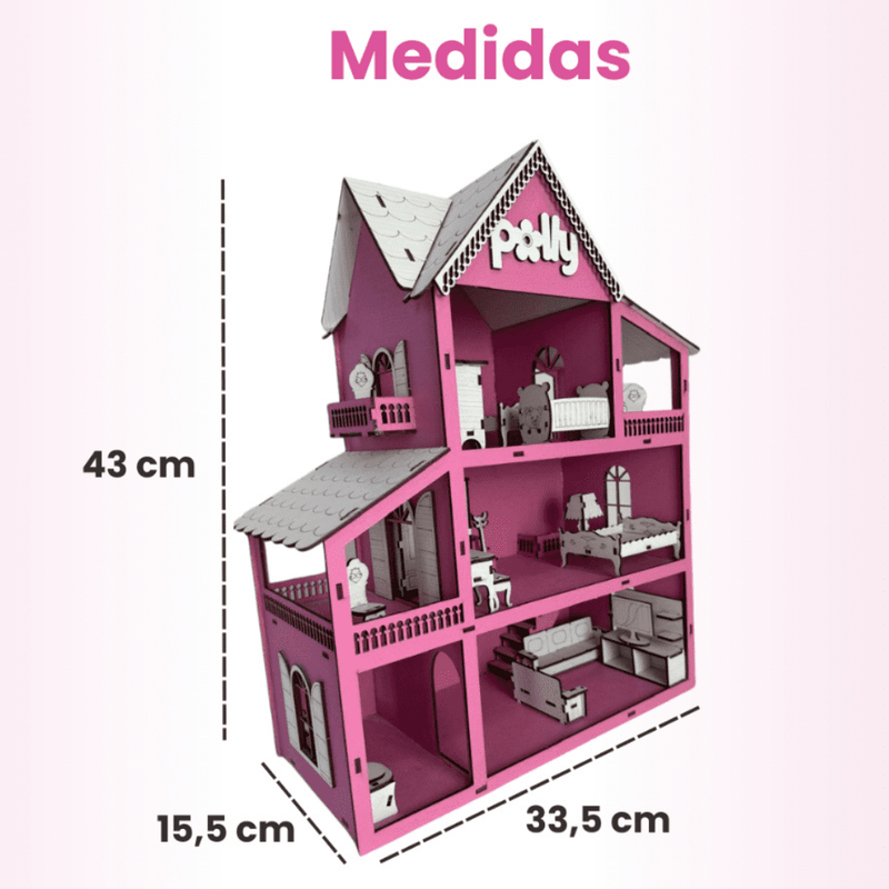 Casinha de Boneca em MDF - Direto da Fábrica