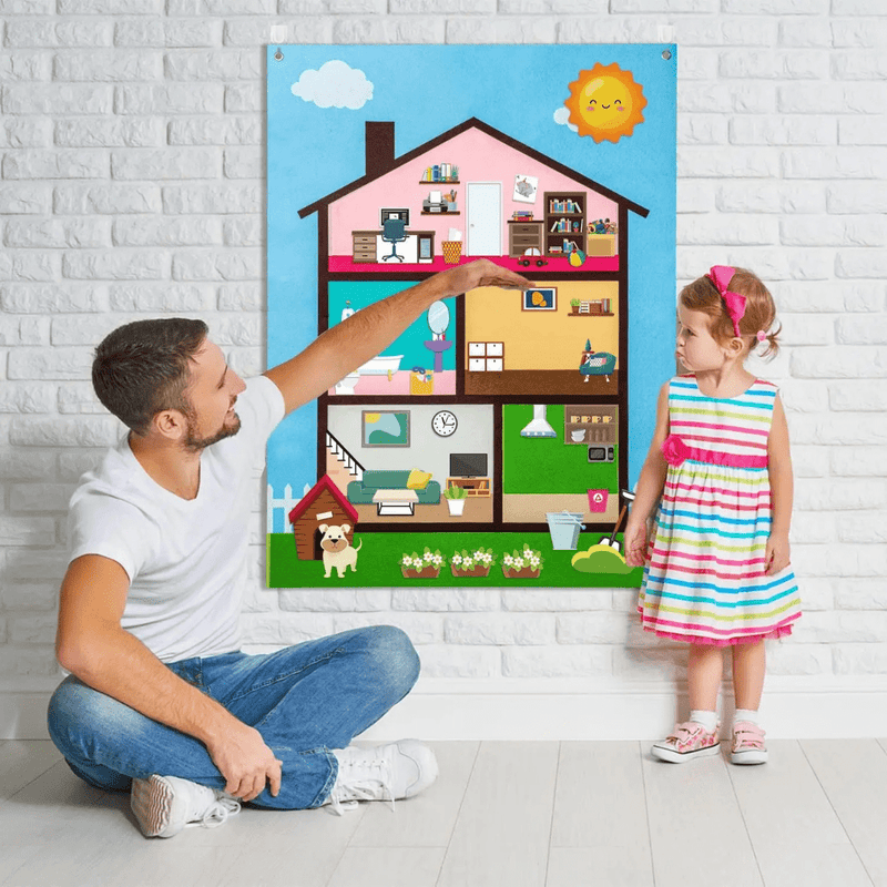 Brinquedo Montessori Painel de Montar