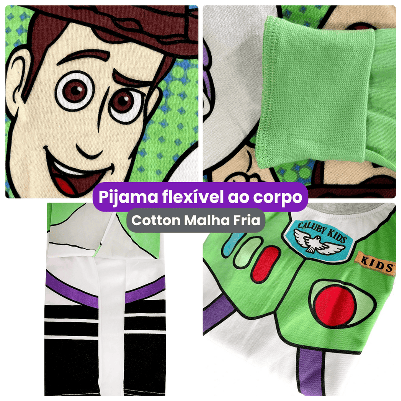 Pijama infantil de Personagens