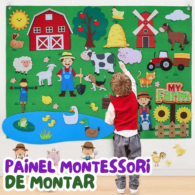 Brinquedo Montessori Painel de Montar