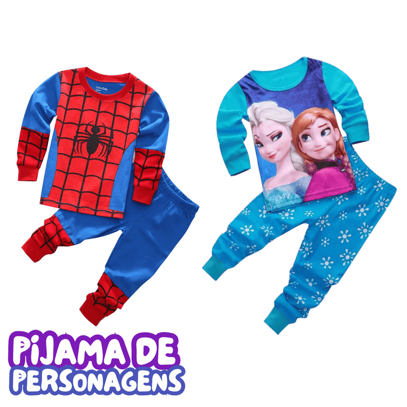 Pijama infantil de Personagens