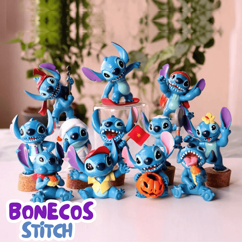 Bonecos Stitch [Kit com 10 ou 6 Bonecos]