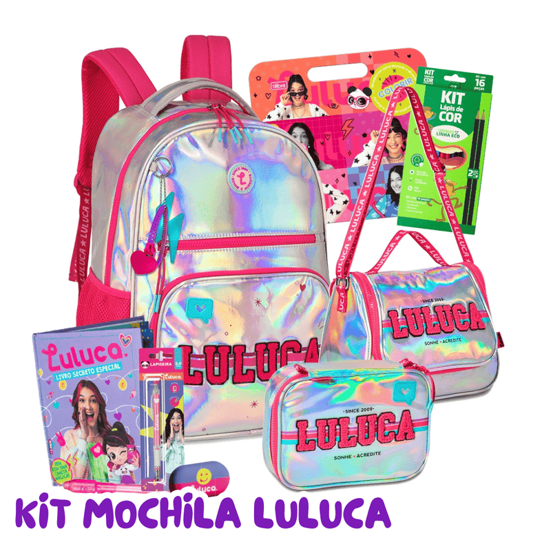 Mochila Luluca Kit Completo Exclusivo