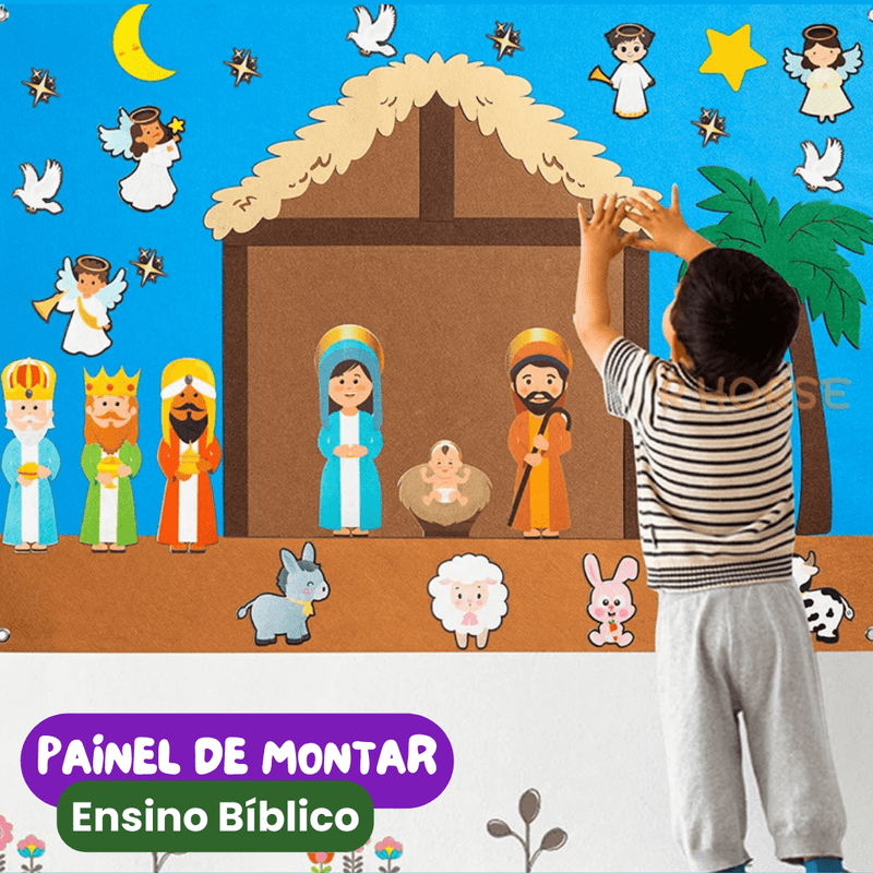 Brinquedo Montessori Painel de Montar