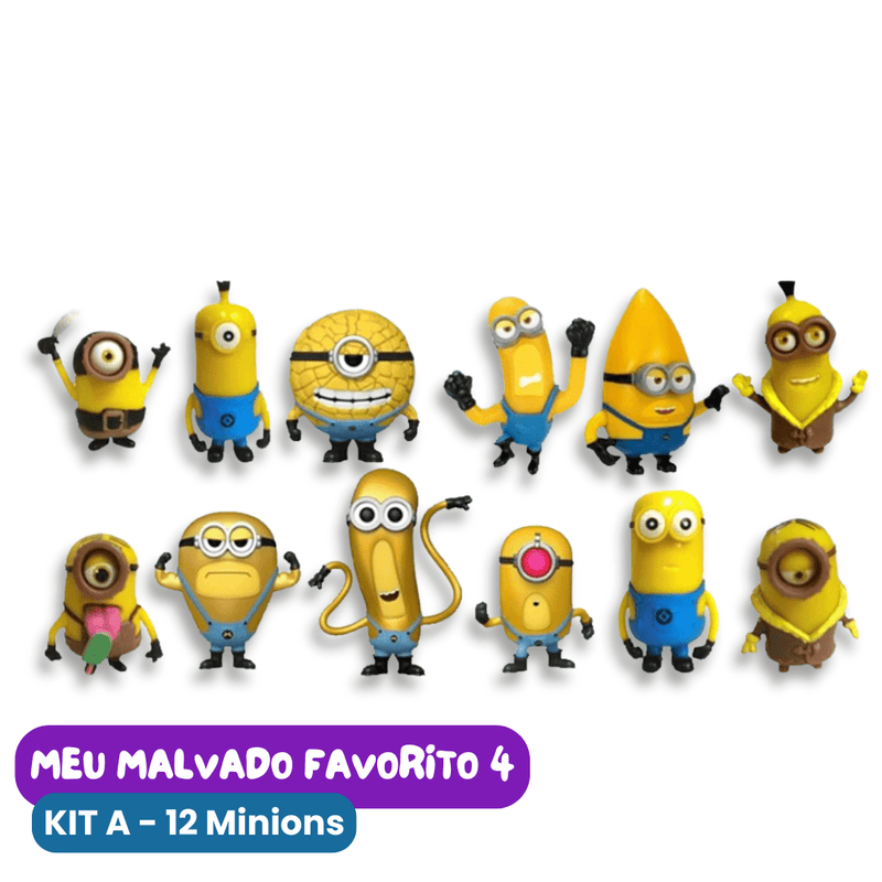 Bonecos Minions - Meu Malvado Favorito 4