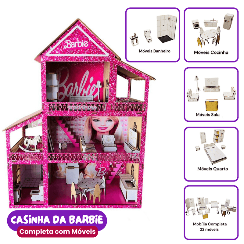 Casinha de Boneca em MDF - Direto da Fábrica