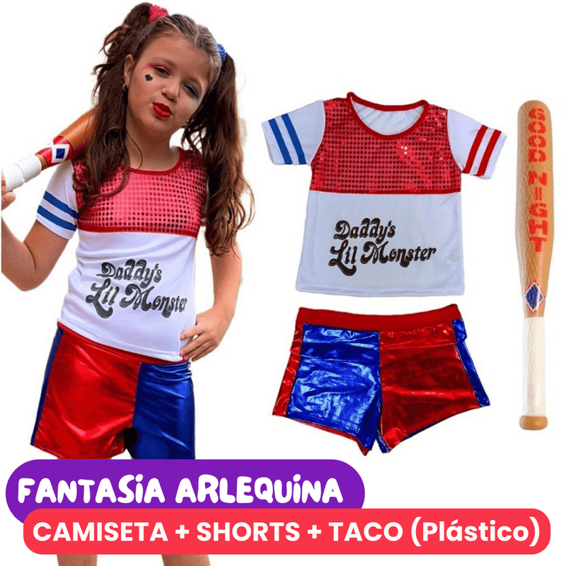 Fantasia Infantil da arlequina