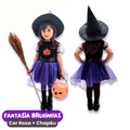 Fantasia de Bruxinhas Halloween 2024