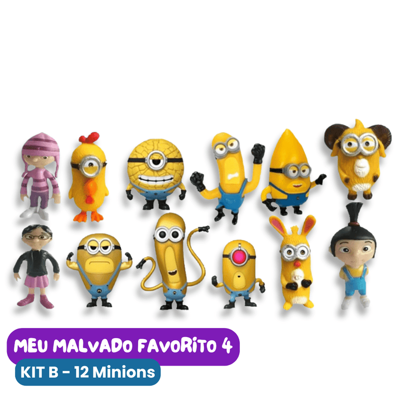 Bonecos Minions - Meu Malvado Favorito 4