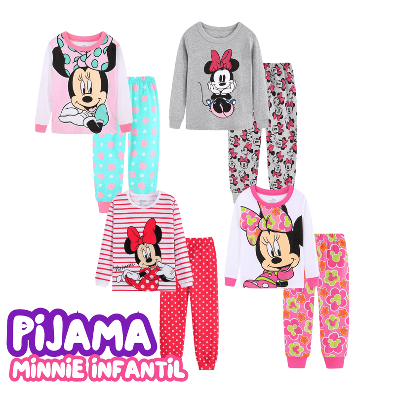 Pijama minnie infantil conjunto