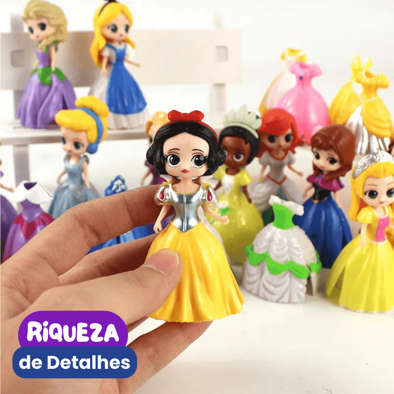 Princesas da Disney Bonecas com Roupinhas para trocar