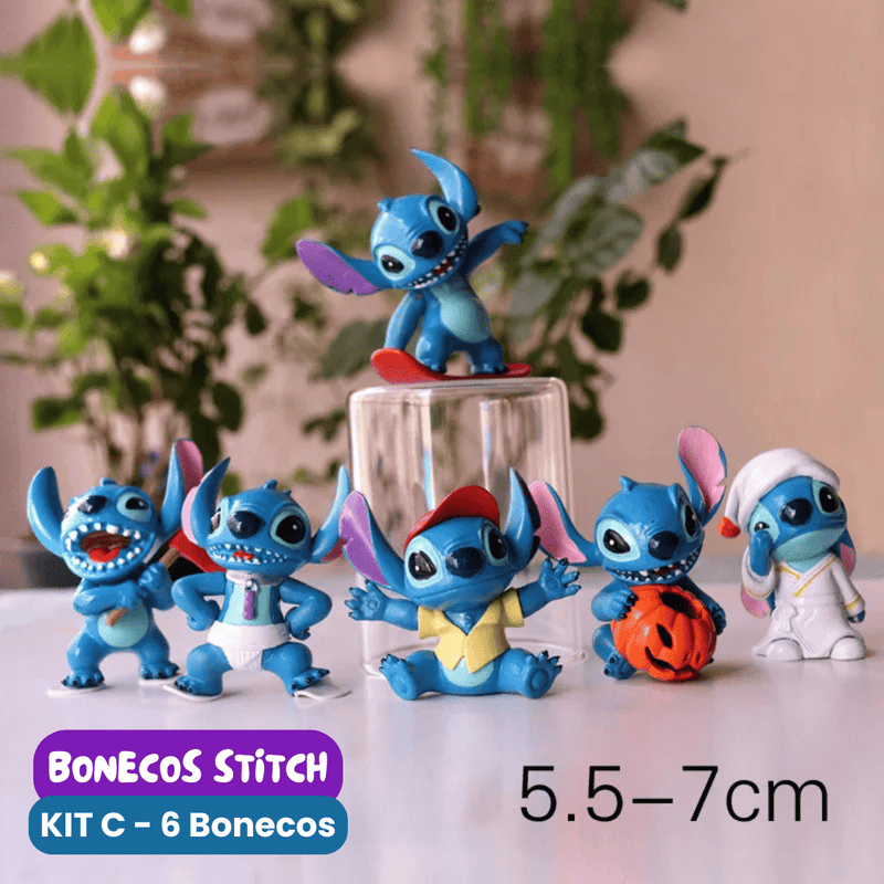 Bonecos Stitch [Kit com 10 ou 6 Bonecos]