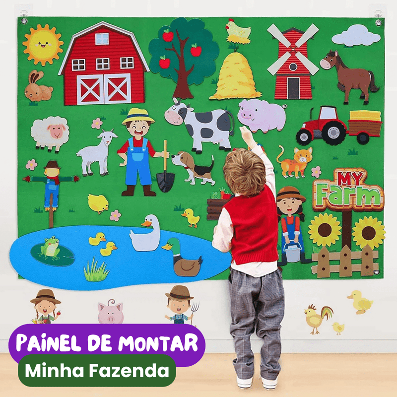 Brinquedo Montessori Painel de Montar