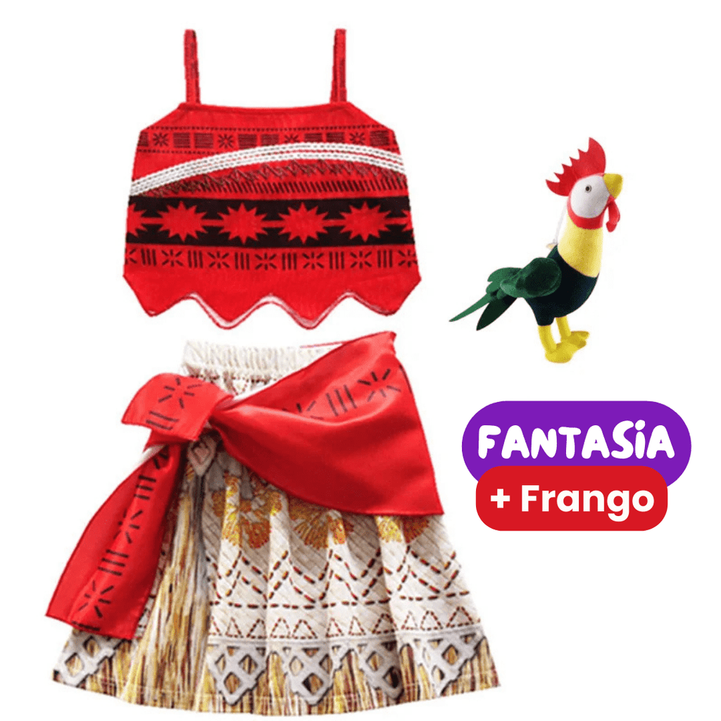 Fantasia Moana Infantil - Disney - Um Mar de Aventuras