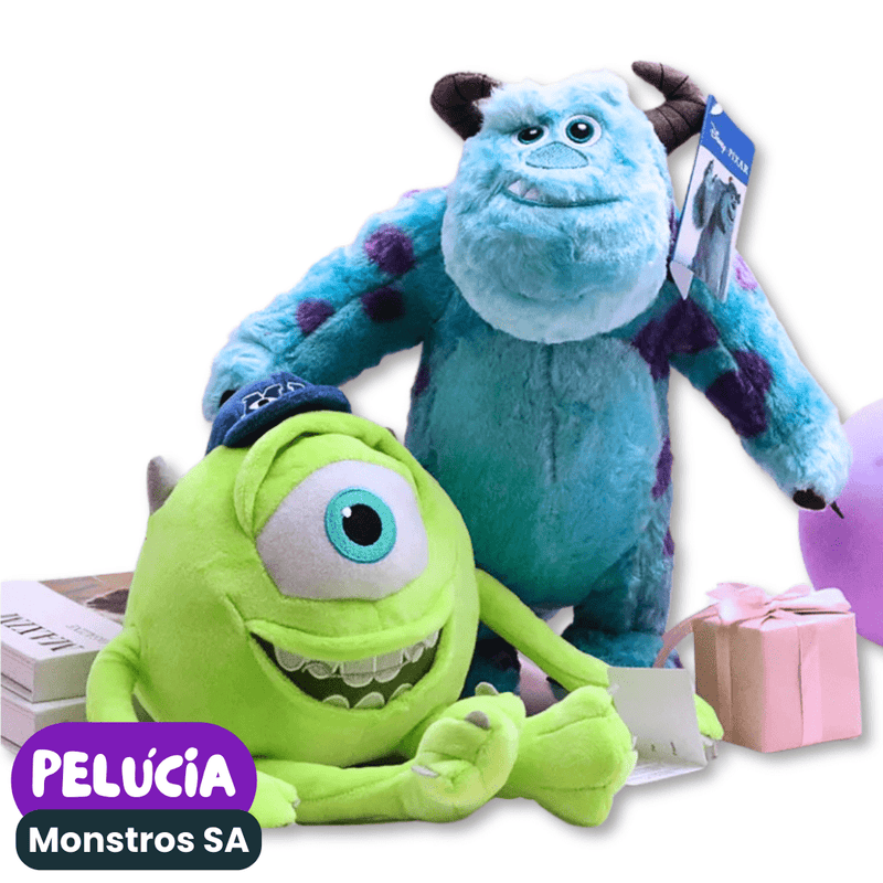 Pelúcia Mike Wazowski e Sullivan MONSTROS SA