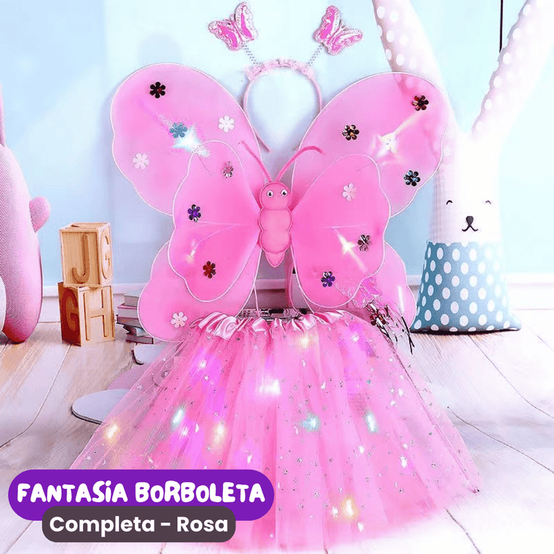 Fantasia de Borboleta Kit Completo