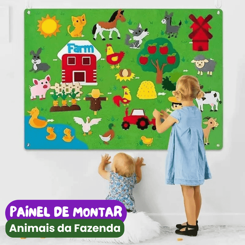 Brinquedo Montessori Painel de Montar