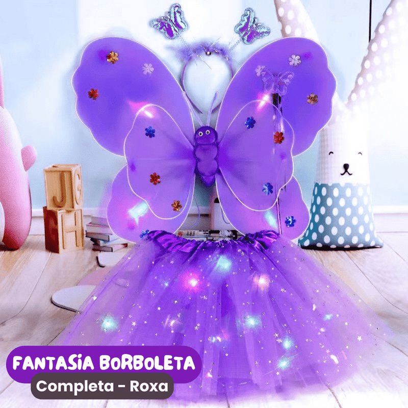 Fantasia de Borboleta Kit Completo