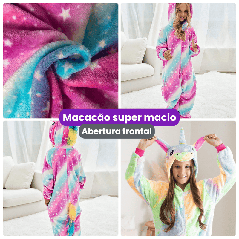 Pijama Macacão Unicórnio