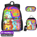 Smiling Critters Mochila [ESTOJO + BOLSA LANCHEIRA]