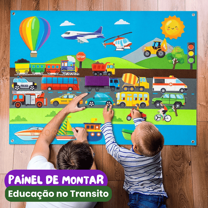 Brinquedo Montessori Painel de Montar