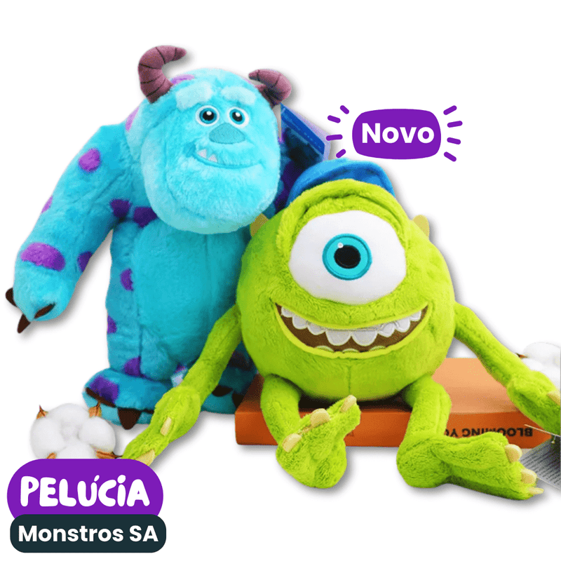 Pelúcia Mike Wazowski e Sullivan MONSTROS SA