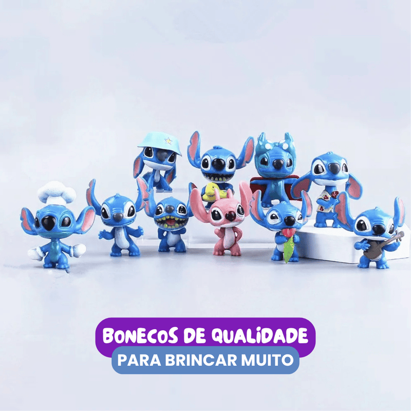 Bonecos Stitch [Kit com 10 ou 6 Bonecos]