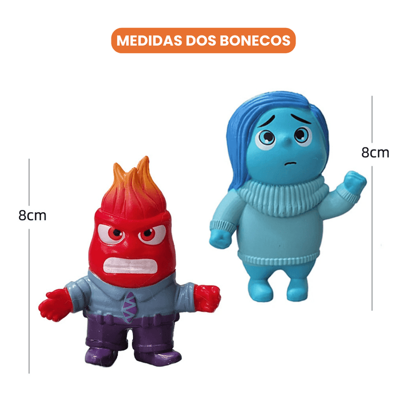 Bonecos Divertidamente 2 - Kit com 6 Emoções