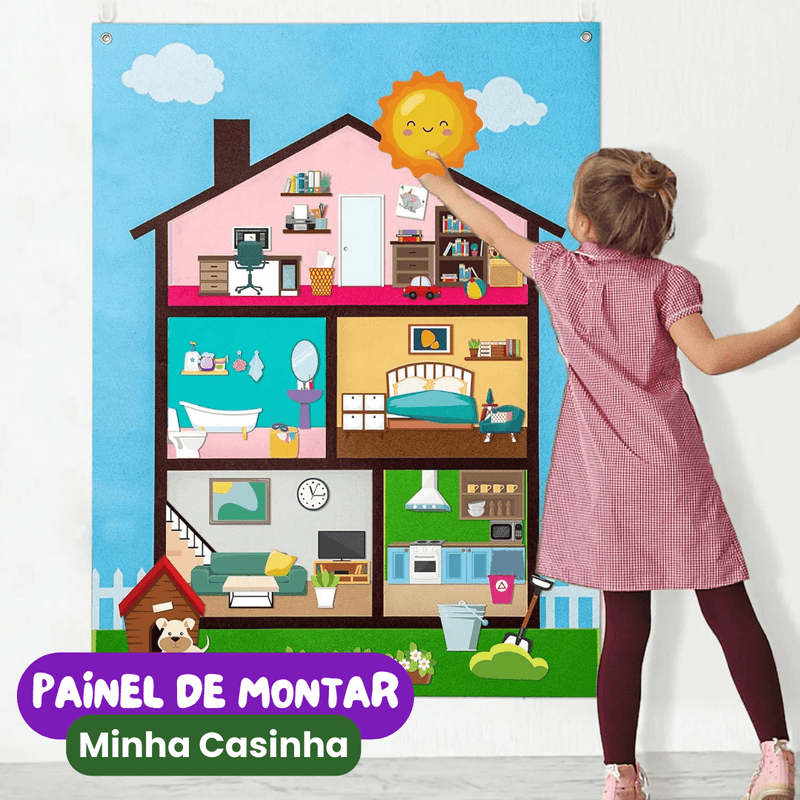 Brinquedo Montessori Painel de Montar