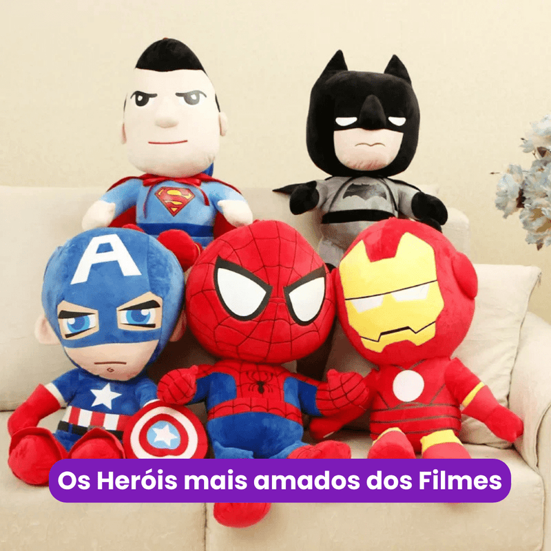 Pelúcia Homem Aranha e Heróis