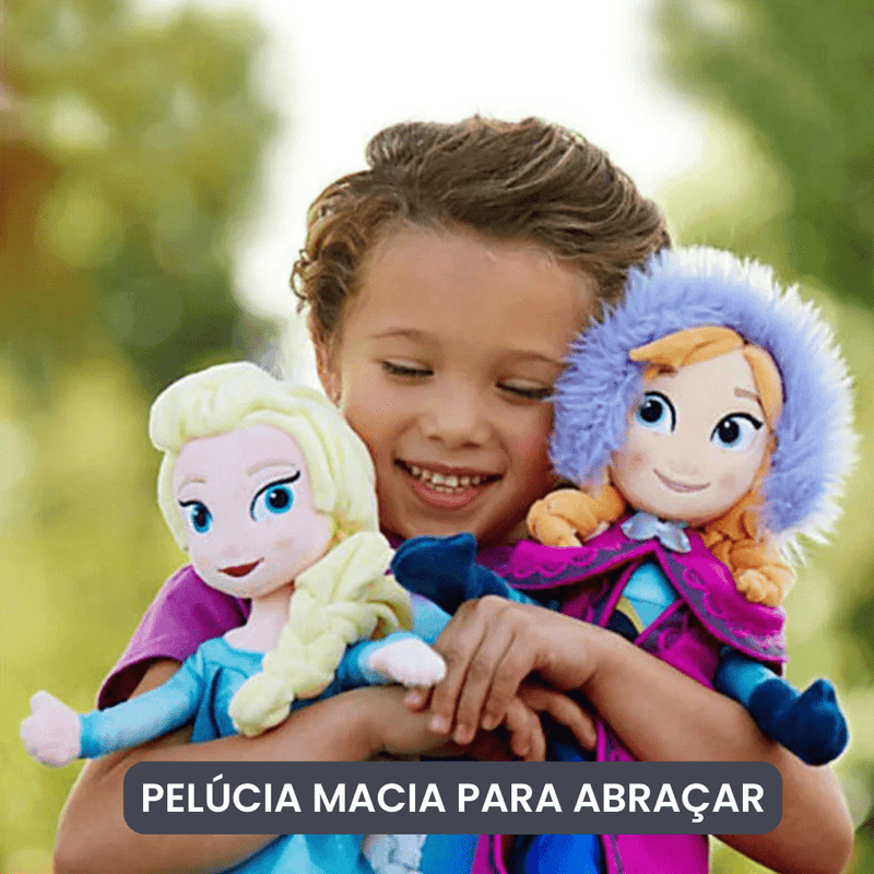 Pelúcias do Olaf, Elsa e Anna - Frozen