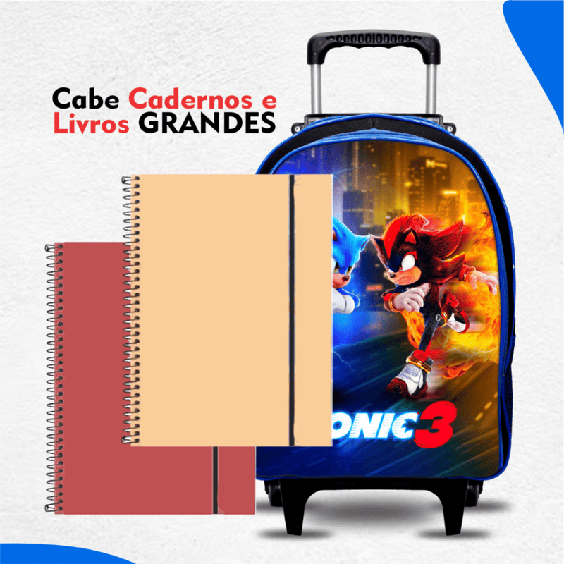 Mochila Sonic 3 e Shadow