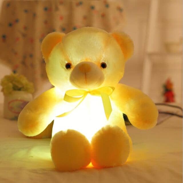 Urso de pelúcia com Luz de Led